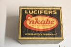 Enkabe lucifers volle verpakking nederlandsch fabrikaat, Verzamelen, Rookartikelen, Aanstekers en Luciferdoosjes, Ophalen of Verzenden
