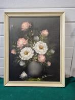 schilderij pot met bloemen stilleven, Huis en Inrichting, Woonaccessoires | Schilderijen, Tekeningen en Foto's, Ophalen of Verzenden