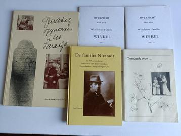 5 boeken Genealogie over 4 verschillende families