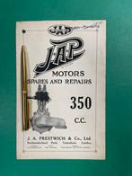 JAP Motorcycles 350cc Engines Partlist 1925 UK (Org.), Motoren, Overige merken