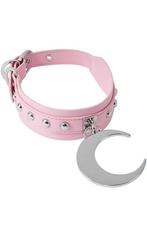 Killstar studded choker pink, Ophalen of Verzenden, Zo goed als nieuw