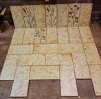 Wandtegeltjes Ricchetti, met bloemmotief, 26 stuks, 0,5 m2., Ophalen, Minder dan 20 cm, Minder dan 5 m², Wandtegels