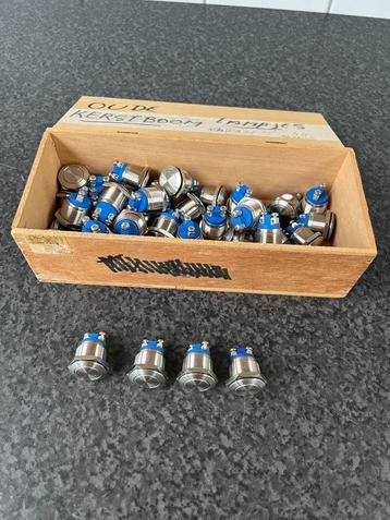 44x Onpow GQ19 Rvs drukknop schakelaar , schakelaars . beschikbaar voor biedingen