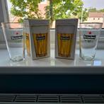 2x oude en verschillende Heineken glazen; originele verpakk, Ophalen of Verzenden, Nieuw, Glas of Glazen, Heineken