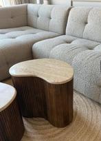 Salon tafel - bijzet tafeltjes, Huis en Inrichting, Tafels | Bijzettafels, Ophalen, Minder dan 55 cm, Rond, Zo goed als nieuw