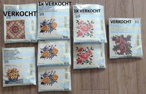 NIEUW handwerkpakket kruissteek borduren 40 x 40 cm kussen, Hobby en Vrije tijd, Borduren en Borduurmachines, Nieuw, Borduurpakket