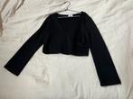 Weekday V hals cropped trui scuba maat M zwart, Maat 38/40 (M), Verzenden, Zwart, Weekday