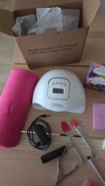 Nagelset voor gellak met lamp, Ophalen, Wit, Zo goed als nieuw, Handen en Nagels