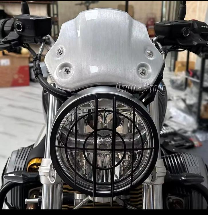 BMW R NineT Flyscreen / Windscherm + Koplampbeschermer, Motoren, Tuning en Styling, Ophalen of Verzenden