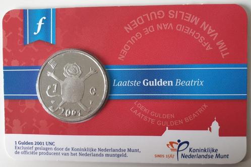 Laatste Gulden Beatrix Loeki / Melis 2001 coincard 2016, Postzegels en Munten, Munten | Nederland, Losse munt, Verzenden