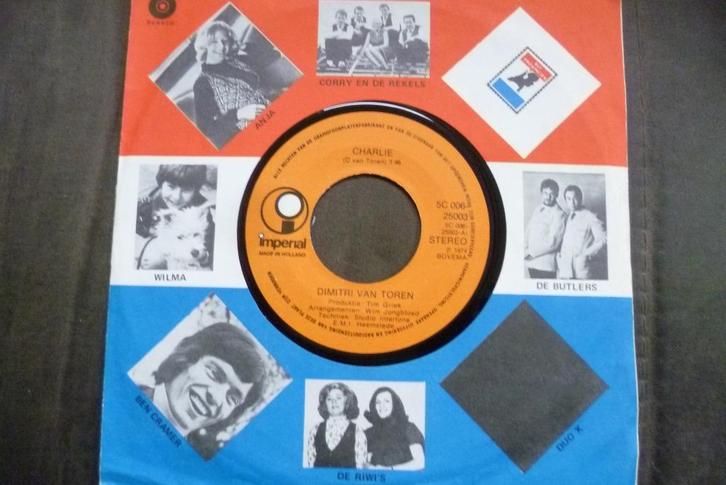 dimitri van toren - charlie, Cd's en Dvd's, Vinyl Singles, Zo goed als nieuw, Single, Nederlandstalig, 7 inch, Ophalen of Verzenden