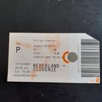 Ticket Nederland -  Slovenië  17-10-2007., Gebruikt, Verzenden