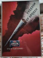 Poster Drum Shag - Rookwaren, Ophalen of Verzenden, Zo goed als nieuw, A1 t/m A3, Rechthoekig Staand