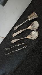 3 x suikerschep en klondtjes tang, Antiek en Kunst, Ophalen of Verzenden
