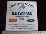 sticker euro circuit rallycross valkenswaard 1980, Verzenden, Zo goed als nieuw, Sport