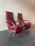 Set van twee Jori mensana relax fauteuils / relax stoelen, Ophalen, Minder dan 75 cm, Leer, Zo goed als nieuw