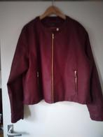 nieuw bordeauxrood leatherlook jasje maat 54, Nieuw, Ophalen of Verzenden, Jasje of Colbert, Rood