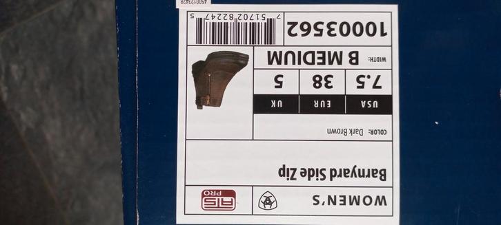 Ariat Barnyard Side Zip Dames Laarzen - Maat 38, Kleding | Dames, Schoenen, Zo goed als nieuw, Lage of Enkellaarzen, Bruin, Ophalen of Verzenden