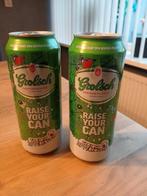 Te koop, 2 blikken grolsch (serious request Enschede 2012), Ophalen, Grolsch