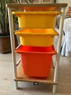 TROFAST berkenhout opbergcombinatie met 3 bakken Ikea, Huis en Inrichting, Ophalen, Minder dan 50 cm, Gebruikt, Vintage