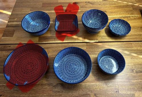 Bunzlau Castle PREMIUM blue diamond schaaltjes zgan, Huis en Inrichting, Keuken | Servies, Zo goed als nieuw, Schaal of Schalen