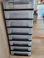 Ladekastje zwart met 8 lades, Huis en Inrichting, Kasten | Ladekasten, Ophalen, 25 tot 50 cm, 50 tot 100 cm, Minder dan 100 cm