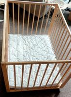 Houten babybox met matras., Kinderen en Baby's, Boxen, Ophalen, Gebruikt, Rechthoekig