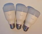 3x Xiaomi Yeelight RGB LED E27 WiFi slimme lamp, Led-lamp, Minder dan 30 watt, Soft of Flame, Zo goed als nieuw