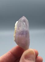 Amethyst, Calciet - Goboboseb, Namibië, Ophalen of Verzenden, Mineraal