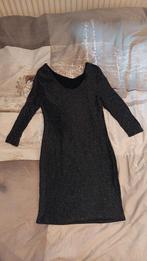 Zwarte jurk met lange mouwen - Maat M, Zwart, Boven de knie, Ophalen, Maat 38/40 (M)