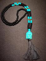 Boeddha ketting turquoise onyx tijgeroog, Overige kleuren, Nieuw, Ophalen of Verzenden, Steen of Mineraal