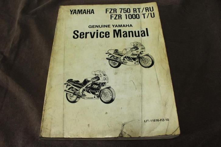 Yamaha FZR750 RT RU FZR1000 T U 1987 service manual FZR 1000, Motoren, Handleidingen en Instructieboekjes, Yamaha, Ophalen of Verzenden
