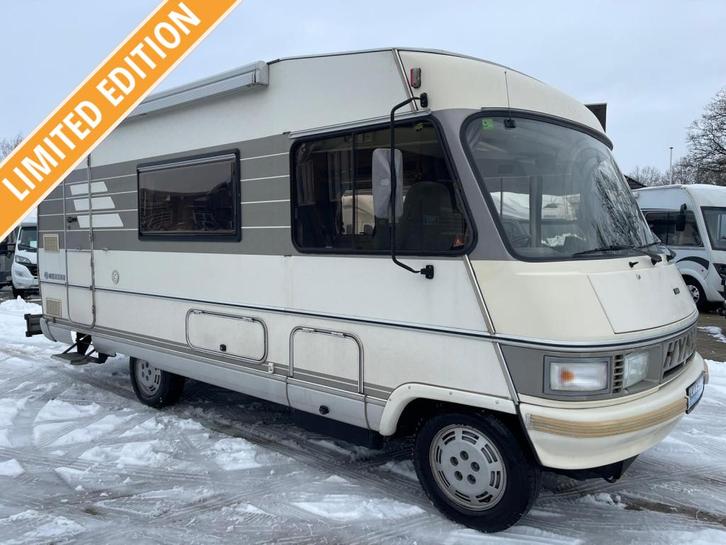 Hymer B584 Hefbed Bar-Indeling 1994 collectors item, Caravans en Kamperen, Campers, Bedrijf, Integraal, Hymer, Fiat, Diesel, Handgeschakeld