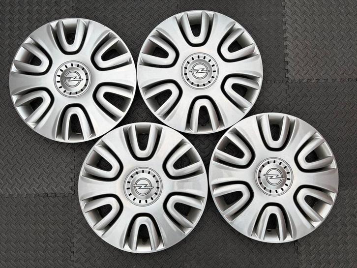 Set originele Opel Agila en Corsa wieldoppen 15 inch, Auto diversen, Wieldoppen, Gebruikt, Ophalen of Verzenden