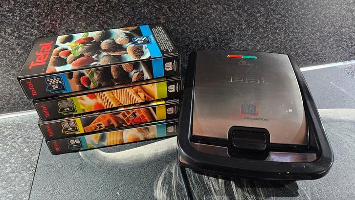 Tefal grill tosti Poffertjes panini wafels, Witgoed en Apparatuur, Contactgrills, Zo goed als nieuw, Ophalen of Verzenden