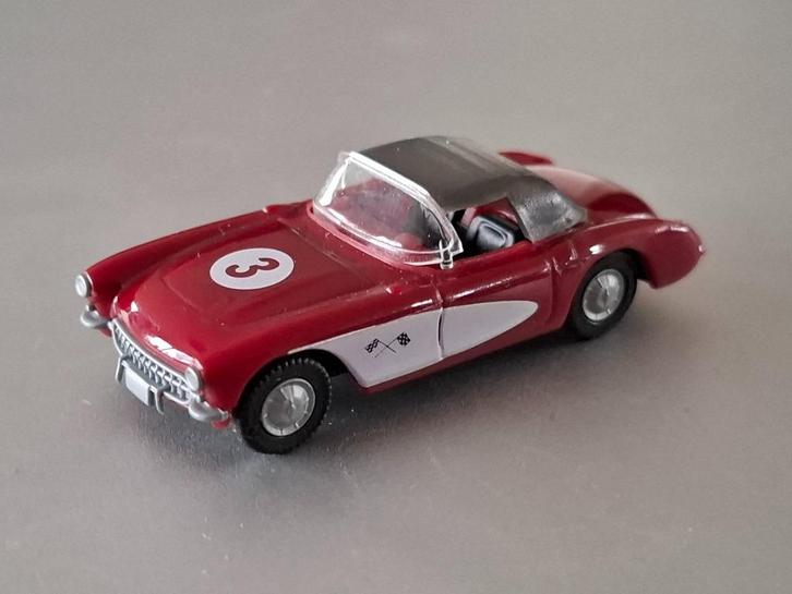 1:87 Chevrolet Corvette 1957 Busch € 5, Hobby en Vrije tijd, Modelauto's | 1:87, Zo goed als nieuw, Auto, Overige merken, Verzenden