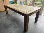 Mooie robuuste houten tafel, Huis en Inrichting, Tafels | Eettafels, Ophalen, 200 cm of meer, 50 tot 100 cm, Zo goed als nieuw