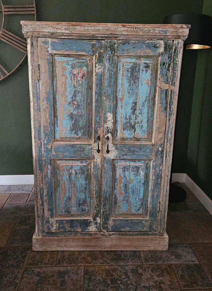 Oude Indiase kast 'Ibiza', Antiek en Kunst, Antiek | Meubels | Kasten, Ophalen