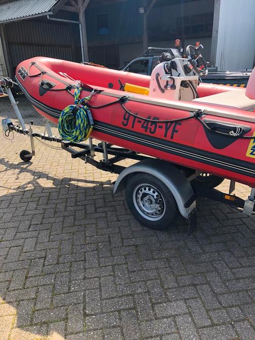 Zodiac 420 Pro, Watersport en Boten, Rubberboten, Gebruikt, Zodiac, Overige materialen, Minder dan 70 pk, Benzine, Ophalen
