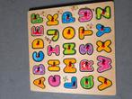 Alfabet hout puzzel, Kinderen en Baby's, Speelgoed | Kinderpuzzels, Ophalen of Verzenden, 10 tot 50 stukjes, Gebruikt