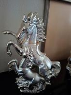 Zilverkleurig Paardenbeeld - Decoratief, Verzamelen, Beelden en Beeldjes, Ophalen, Zo goed als nieuw, Dier