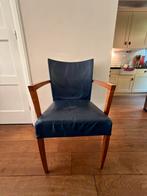 6 Montis eetkamerstoelen – Donkerblauw, Huis en Inrichting, Stoelen, Ophalen, Gebruikt, Blauw, Leer