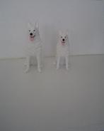 Witte Herder beeldjes 3D, Ophalen, Nieuw, Dier