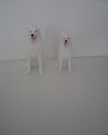 Witte Herder beeldjes 3D beschikbaar voor biedingen