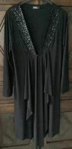 Zwarte tuniek, hes, overblouse pailletten; L; New Efor bloes, Ophalen of Verzenden, Zo goed als nieuw, Maat 42/44 (L), Zwart