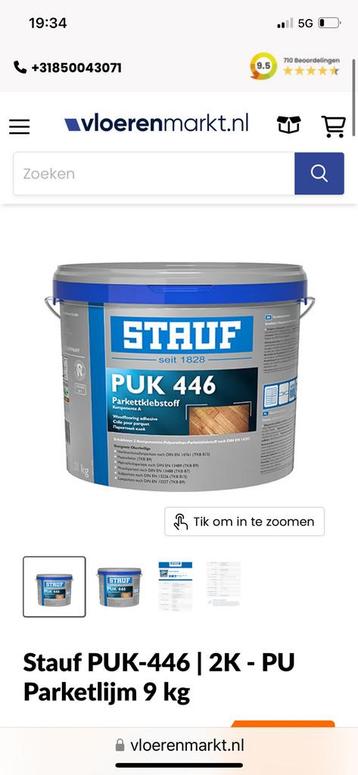 Stauf puk 446 - 2 componenten parketlijm  beschikbaar voor biedingen