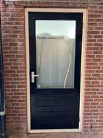 Buitendeur hardhout merbau 930 x 2115 + driepuntsluiting, Ophalen, 80 tot 100 cm, 200 tot 215 cm, Buitendeur