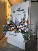 Welkomsbord icl zijde bloemen!, Hobby en Vrije tijd, Ophalen, Zo goed als nieuw, Versiering