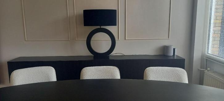 Colmore By Diga Tafellamp  mat zwart 52x13x63 cm, Huis en Inrichting, Lampen | Tafellampen, Nieuw, 50 tot 75 cm, Metaal, Ophalen of Verzenden