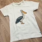 CarlijnQ T- shirt wit met pelikaan.maat 146/152, Jongen of Meisje, Ophalen of Verzenden, Zo goed als nieuw, CarlijnQ